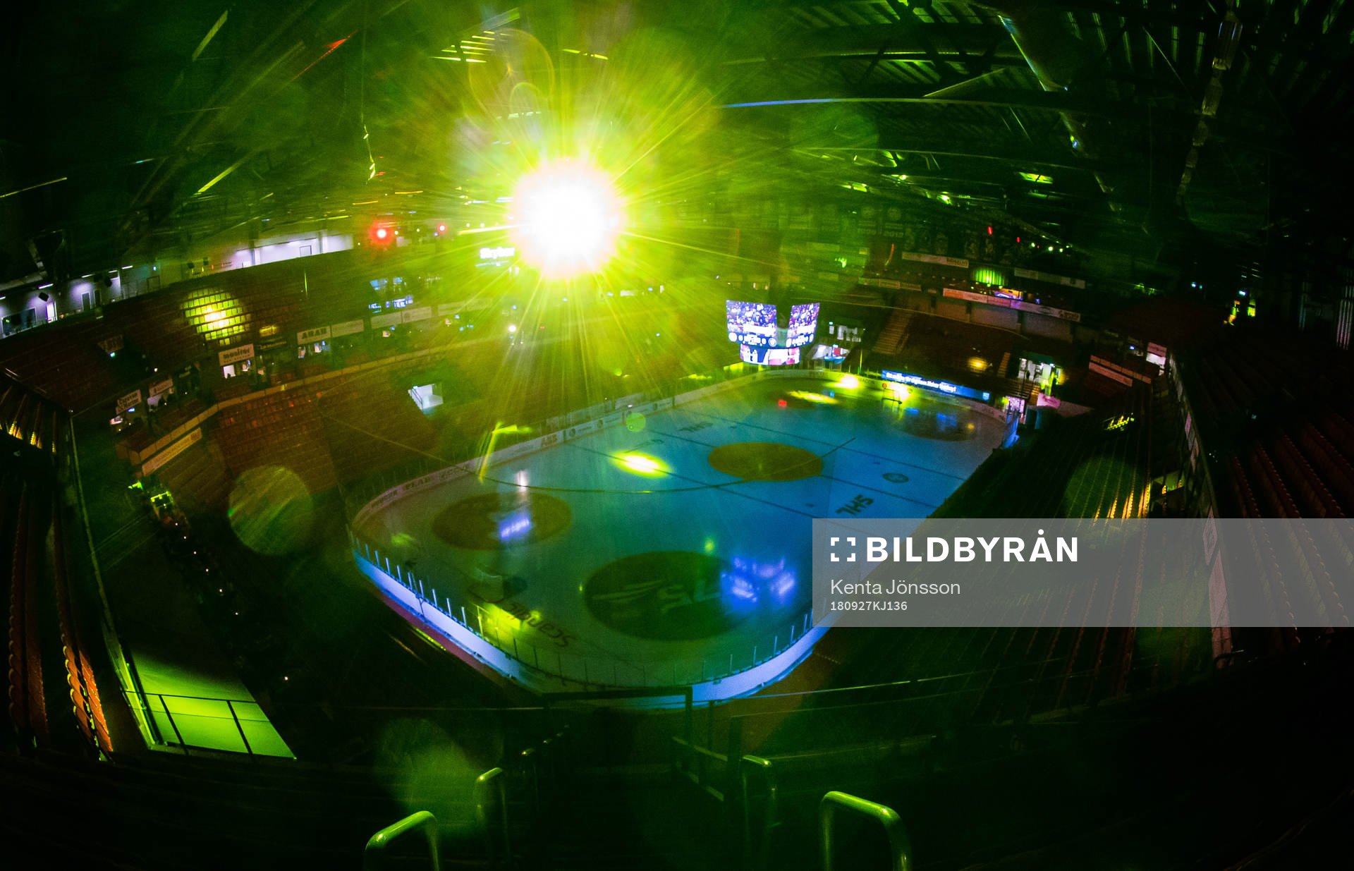Interiör av Gavlerinken innan ishockeymatchen i SHL mellan