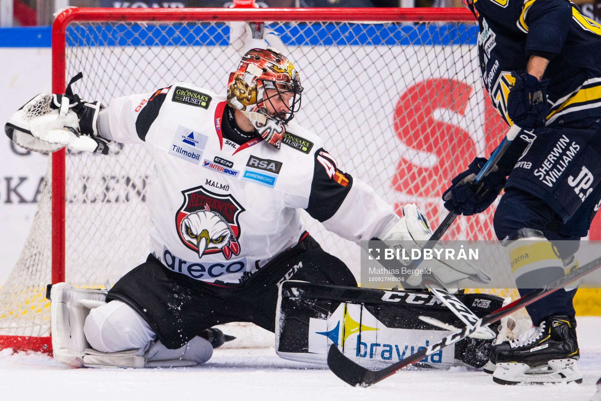 Malmö Redhawks målvakt Cristopher Nilstorp