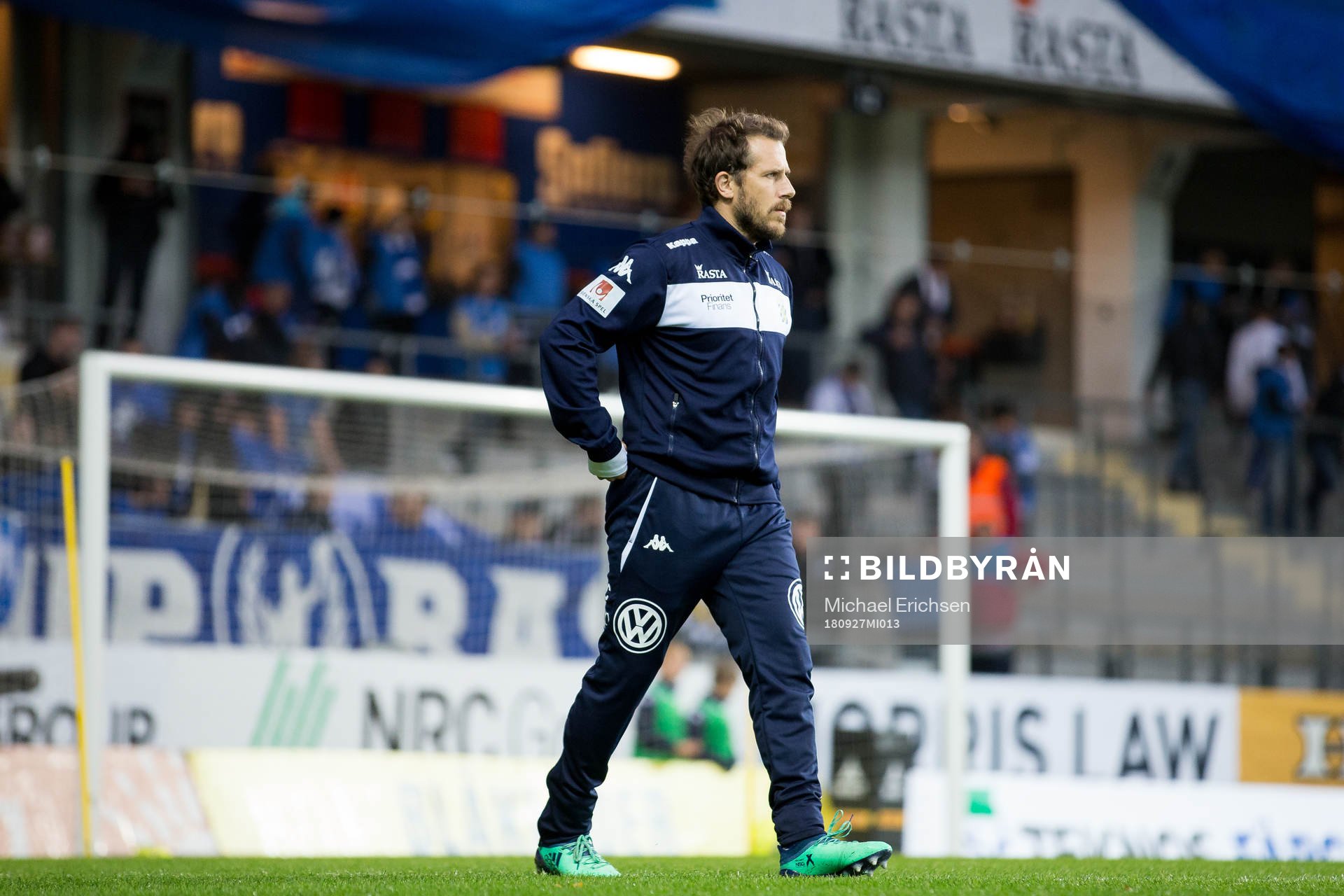 IFK Göteborgs Tobias Hysén värmer upp innan