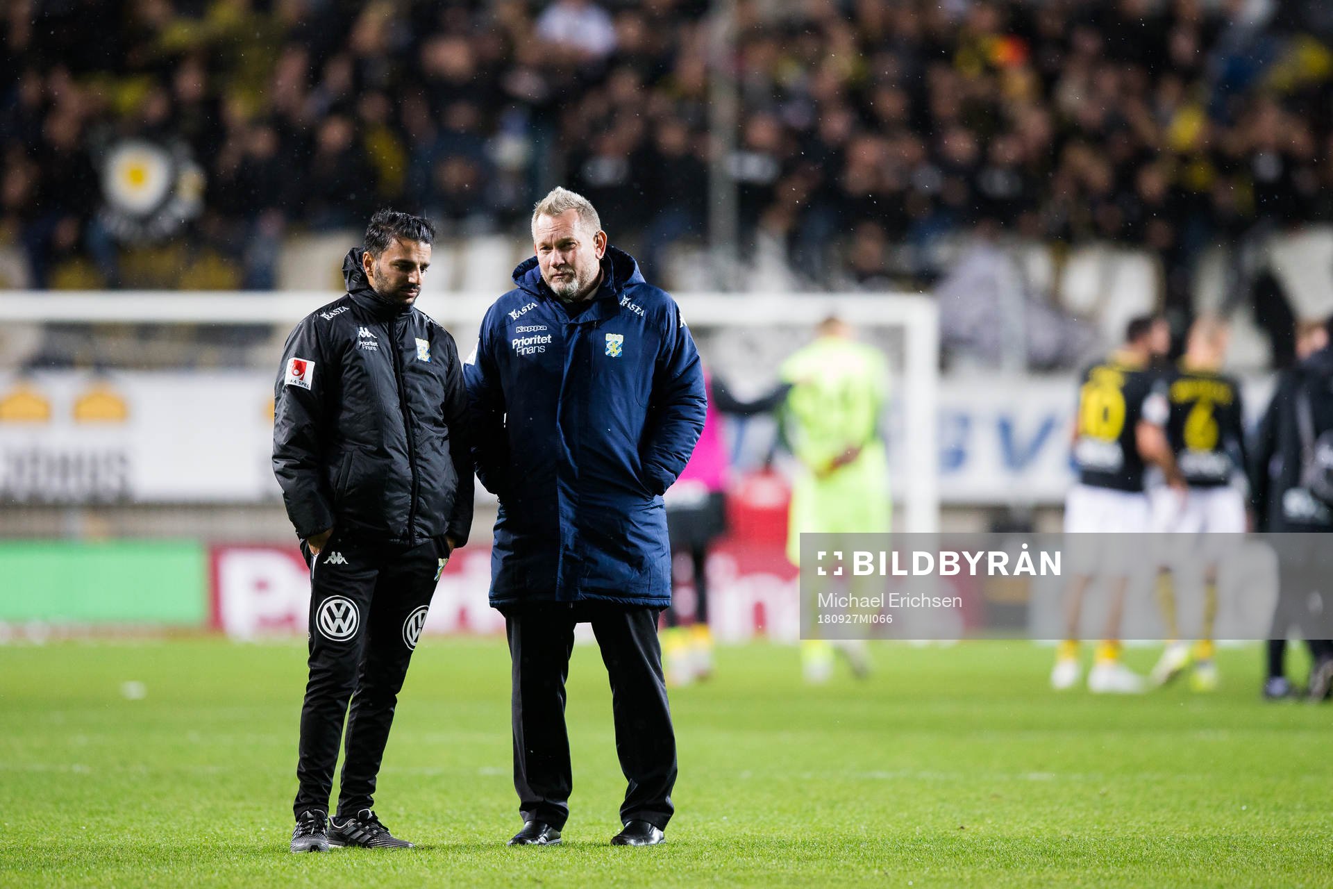 IFK Göteborgs tränare Poya Asbaghi och koordinator Gustav