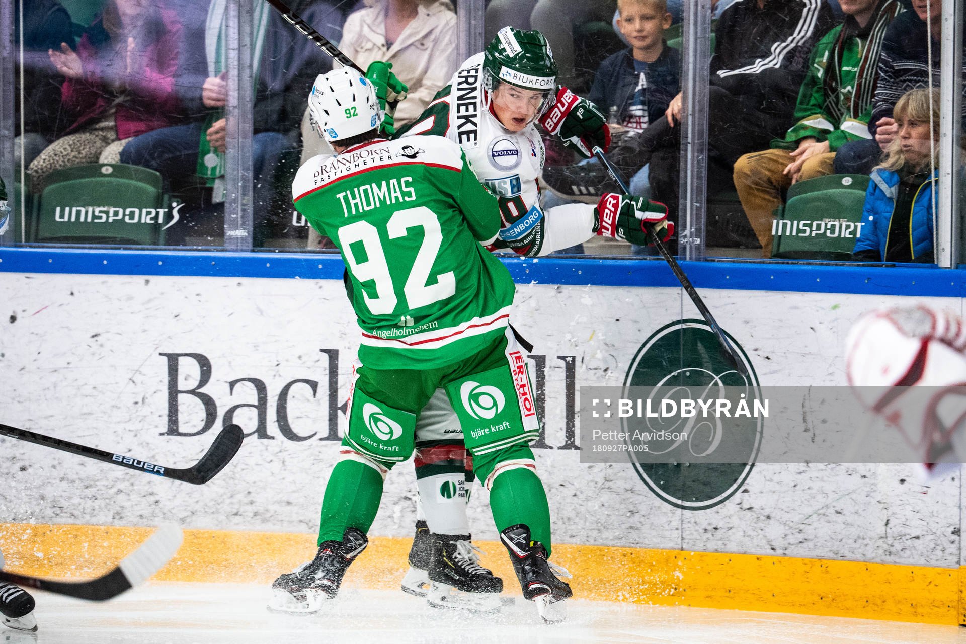 Rögles Thomas Christian och Frölundas Gustav Lindström