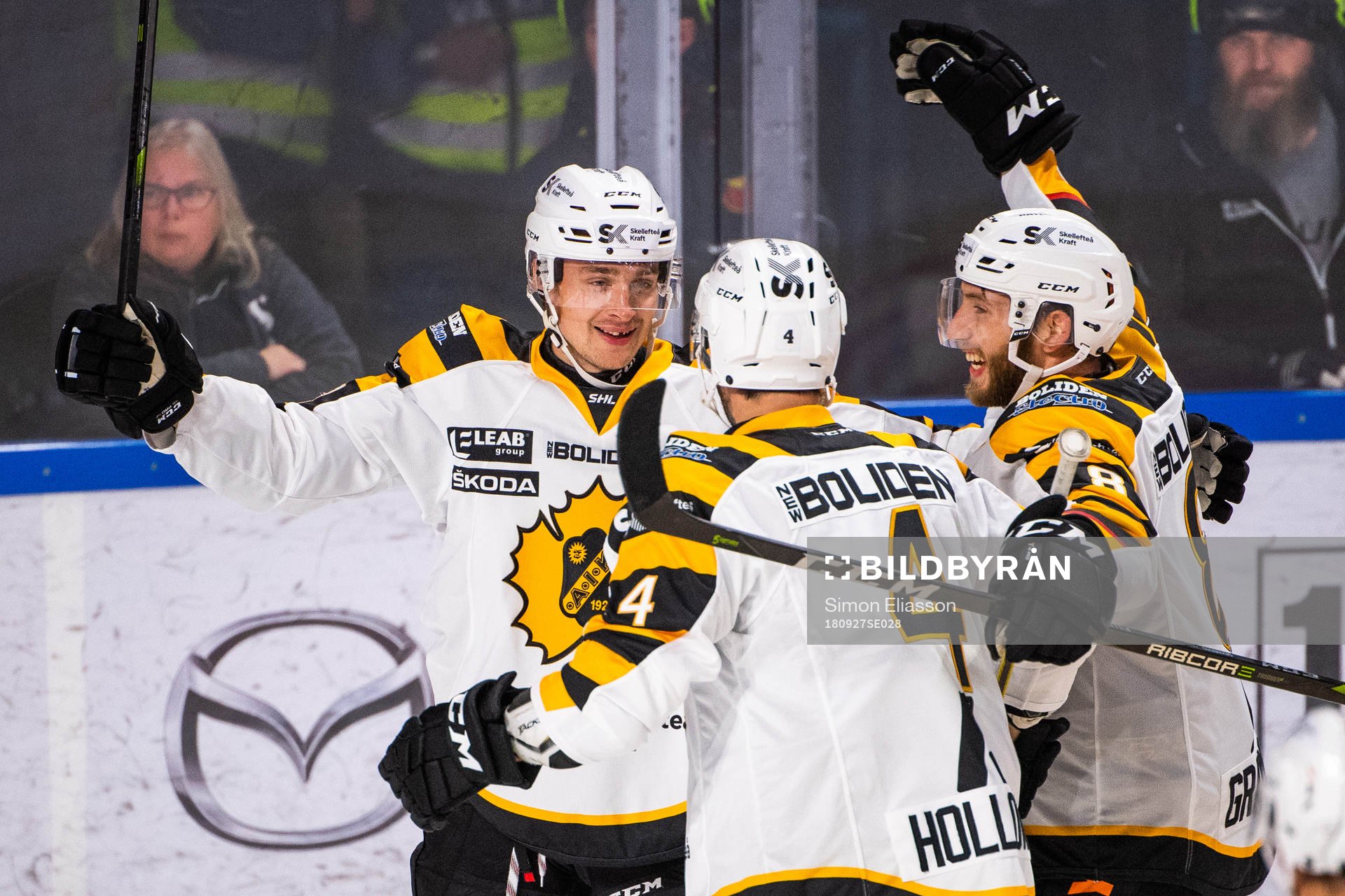Skellefteås Adam Pettersson, Bud Holloway och Petter