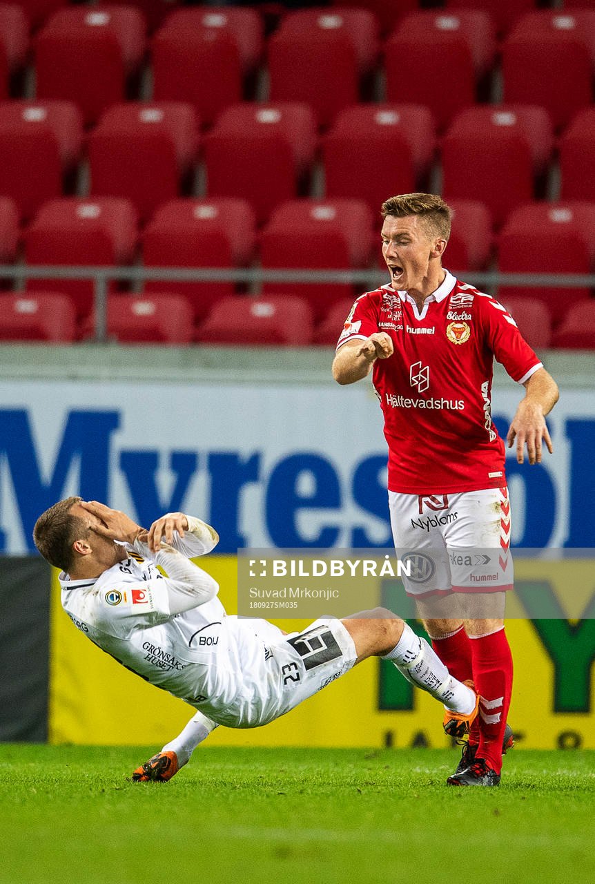 Kalmars Victor Agardius och Häckens Viktor Lundberg