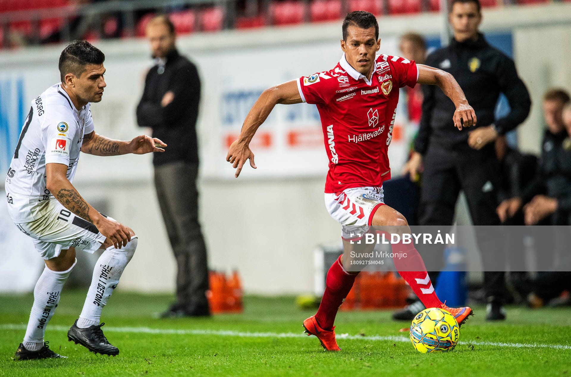 Kalmars Hiago Ramiro och Häckens Paulinho