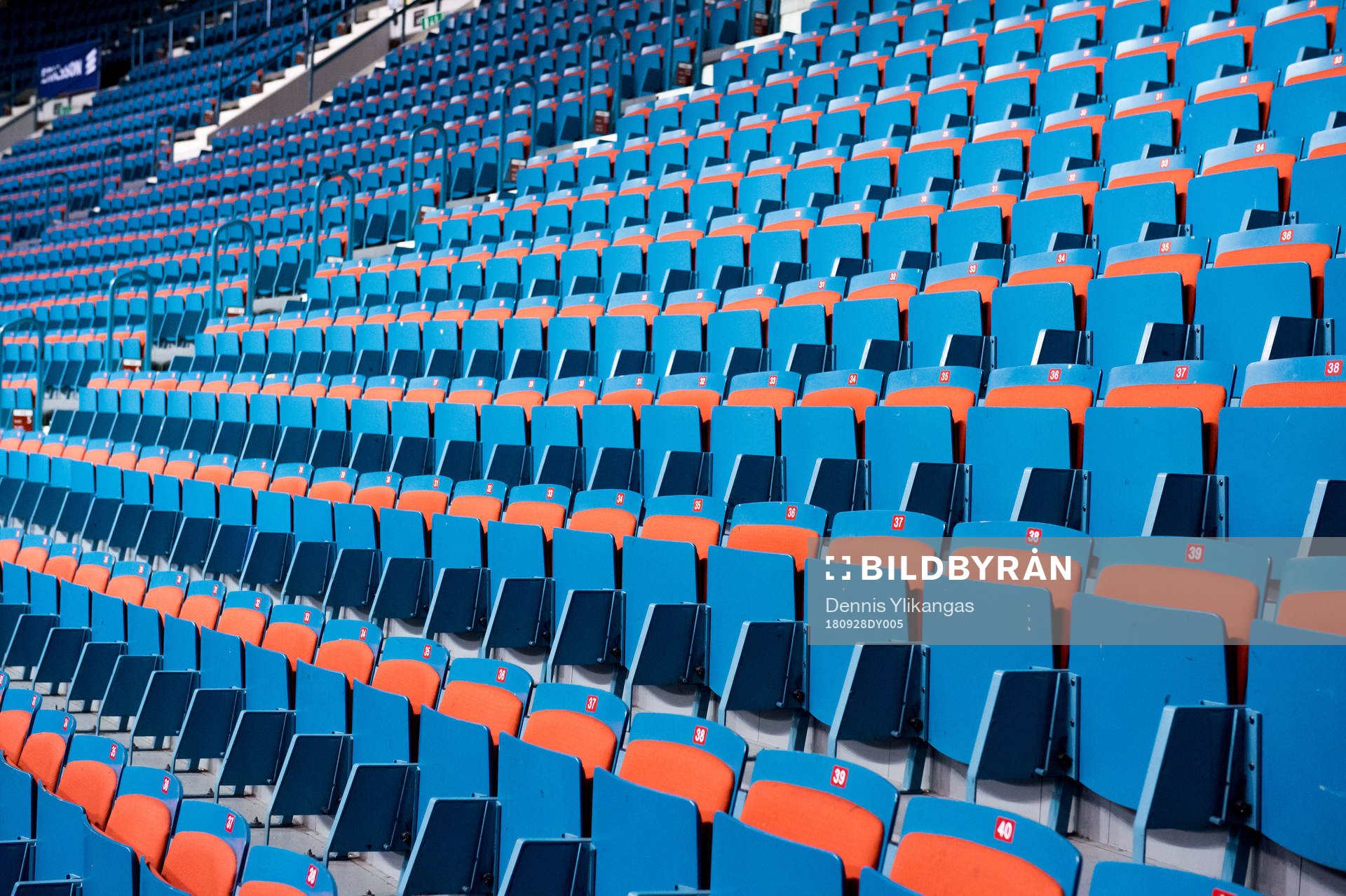 Interiör av Hovet innan ishockeymatchen i SDHL mellan