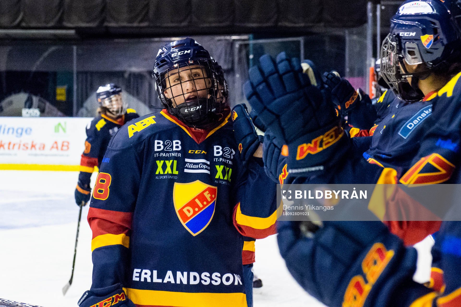 Djurgårdens Hanna Olsson jublar