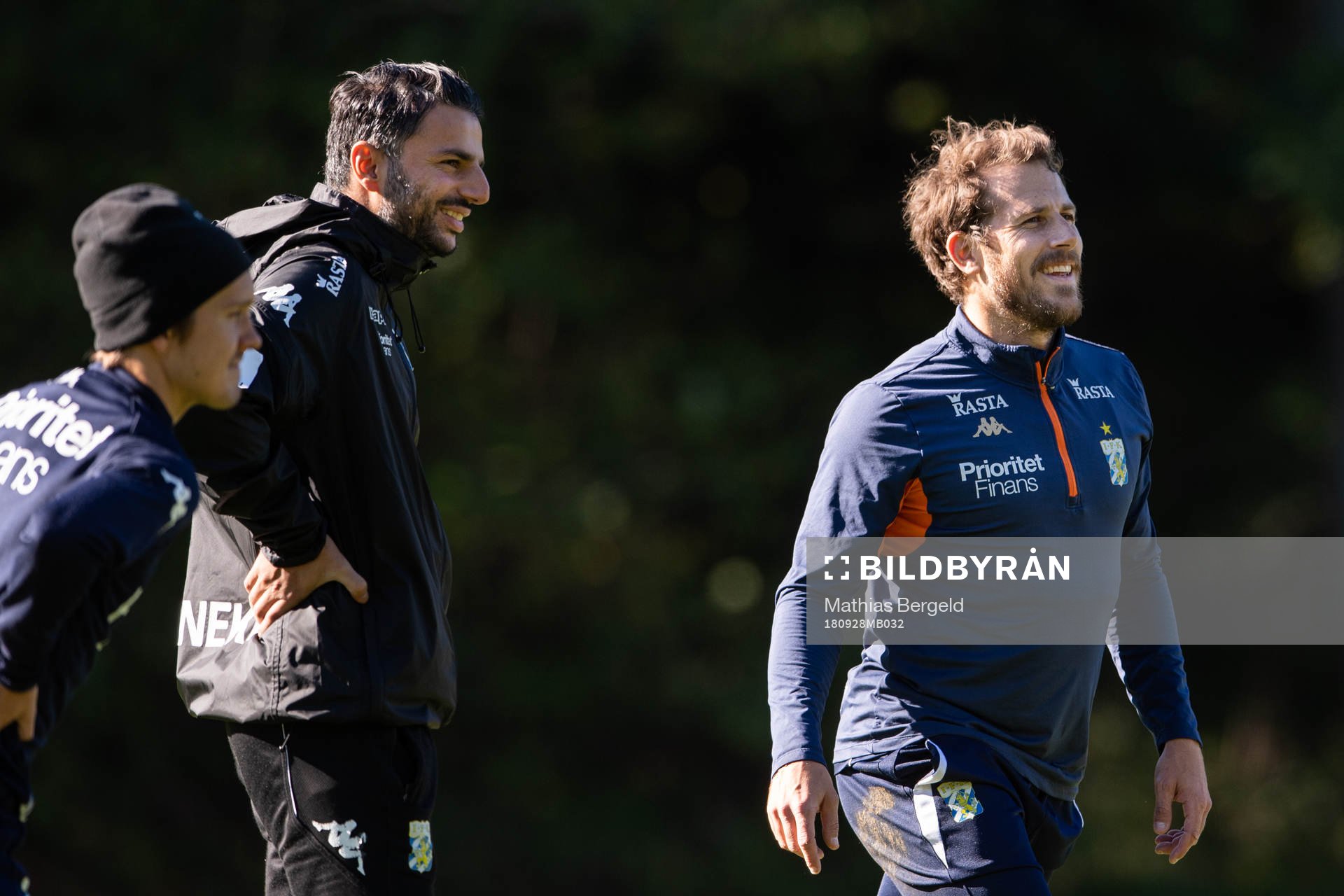 Tränare Poya Asbaghi och Tobias Hysén