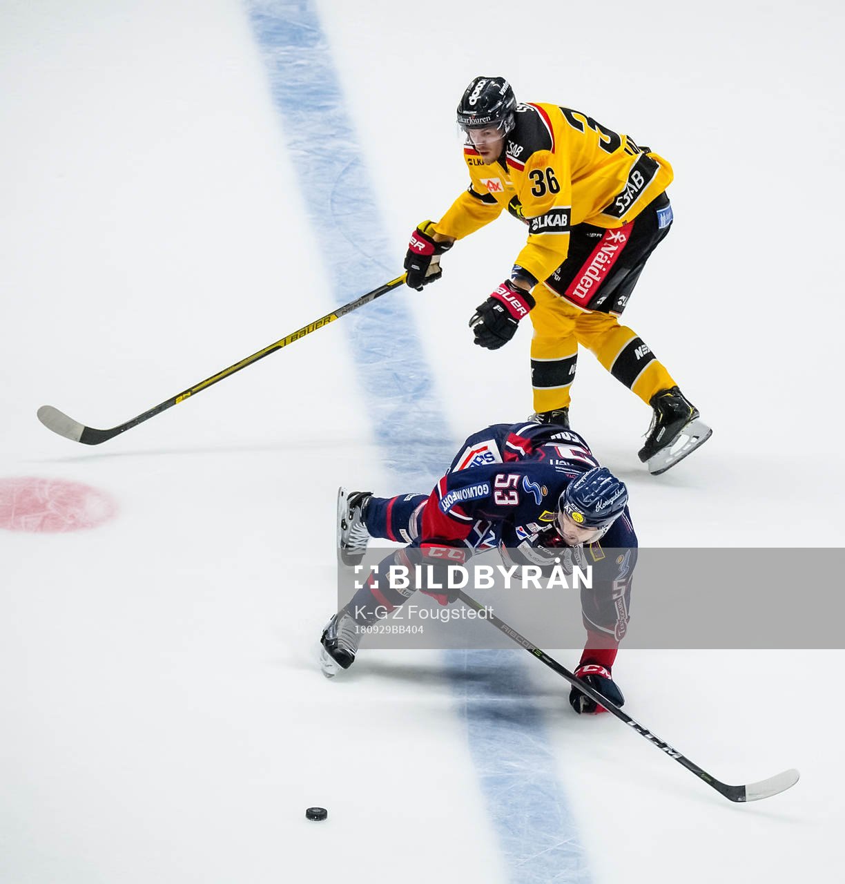 Linköpings Eddie Larsson och Luleås Emil Larsson