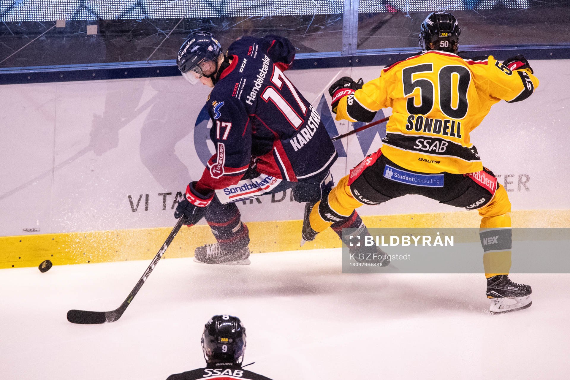 Linköpings Fredrik Karlström och Luleås Daniel Sondell