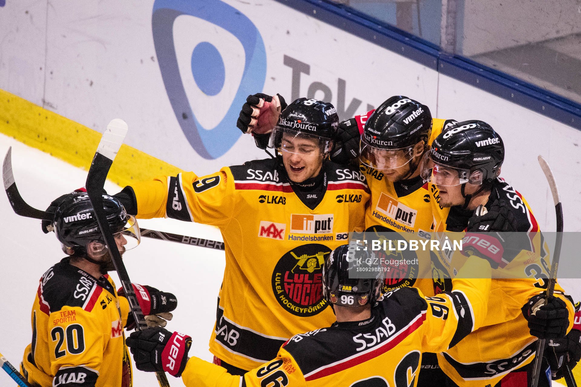 Luleås spelare jublar