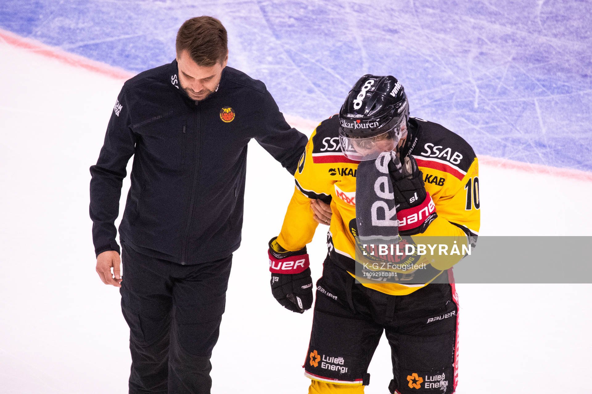 Luleås Einar Emanuelsson har ont