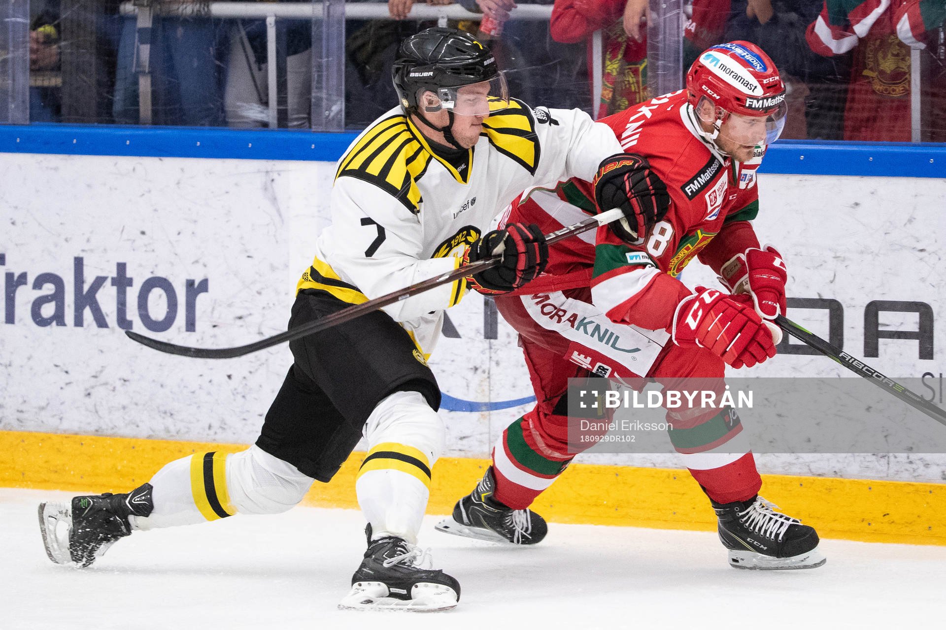 Brynäs Daniel Kristo och Moras Adam Masuhr