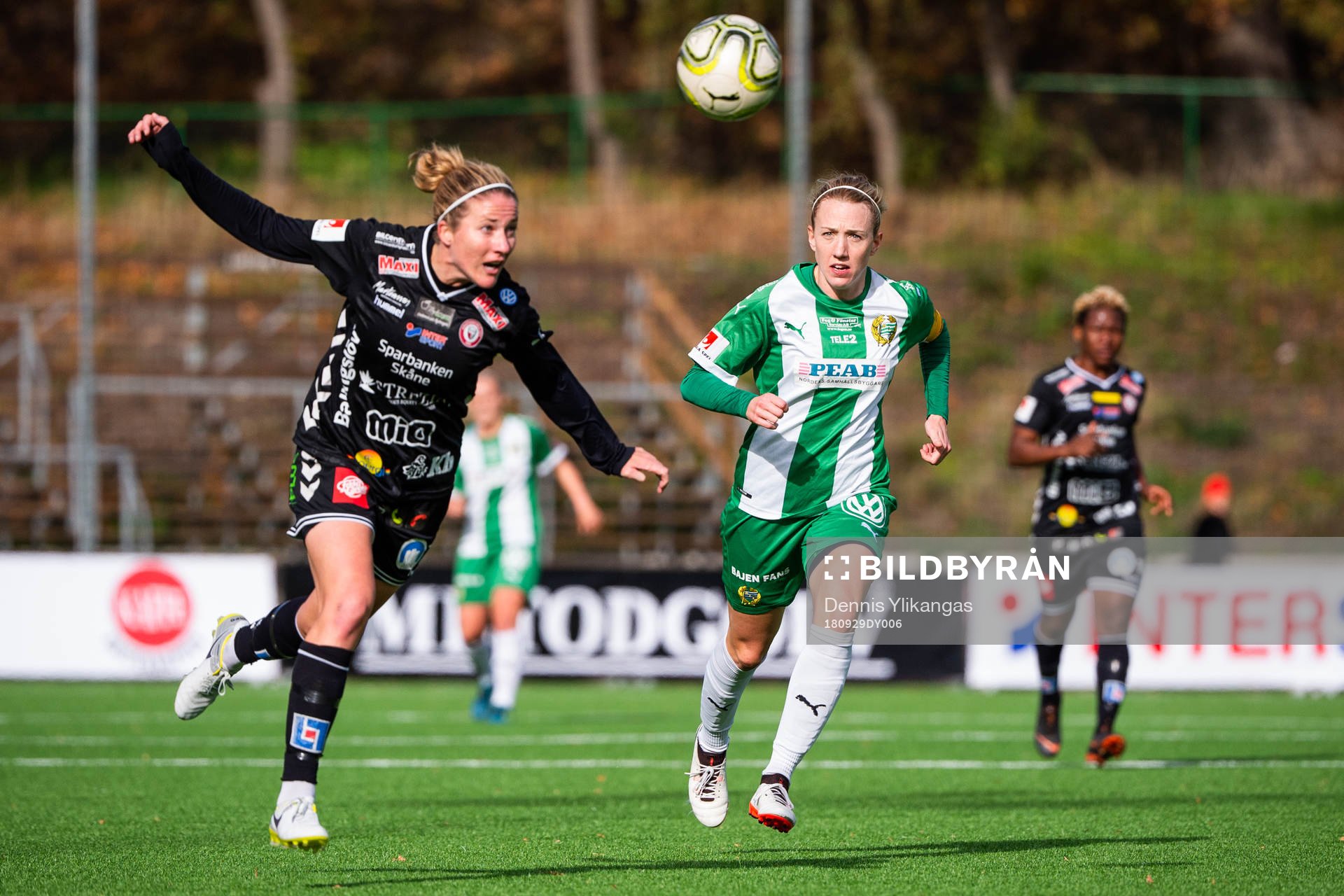Kristianstads Rebecca Edwards och Hammarbys Olga Ekblom