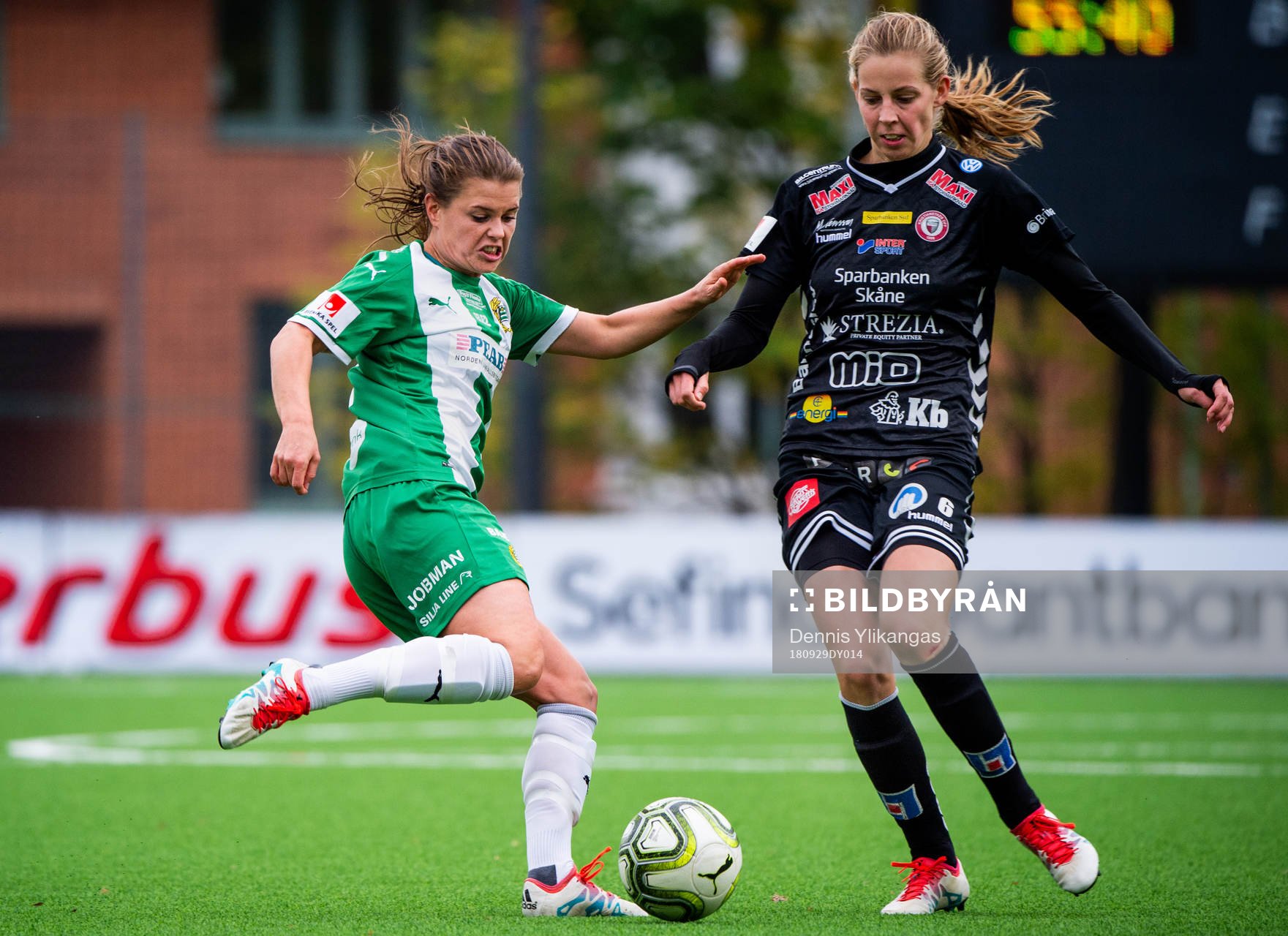 Hammarbys Hanna Lundqvist och Kristianstads Amanda Edgren