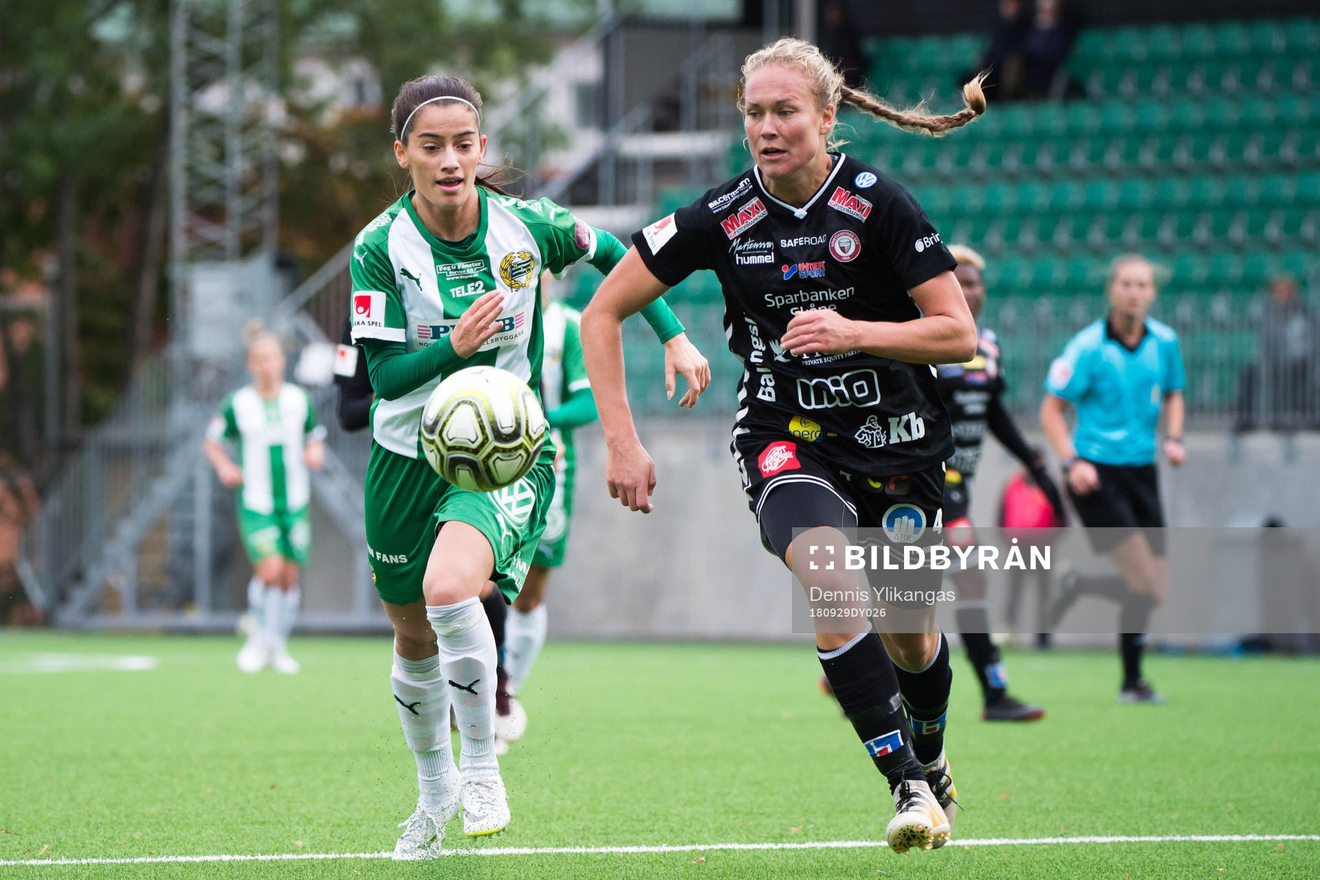 Hammarbys Merlinda Shabanaj och Kristianstads Therese
