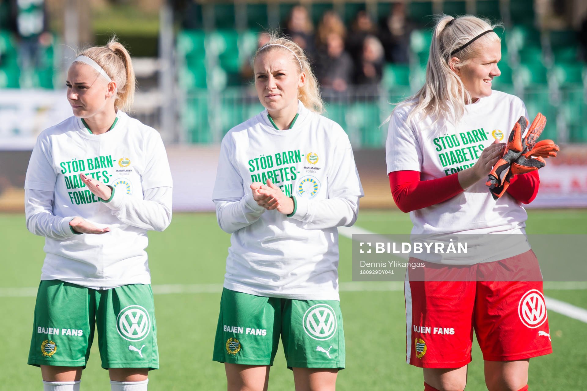 Hammarbys Emma Jansson, Alexandra Lindberg, målvakt Emma