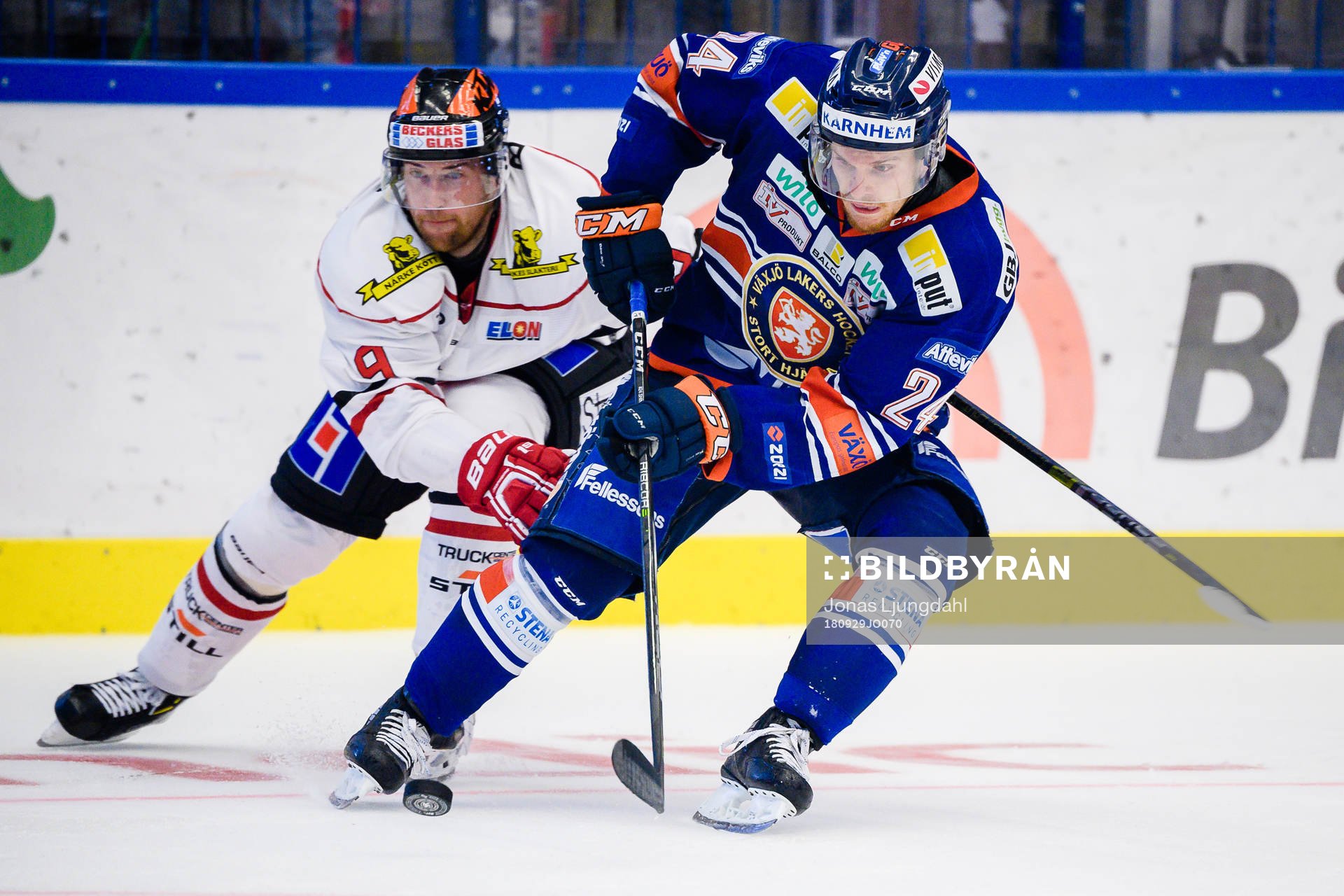 Växjös Brendan Shinnimin och Örebros Tylor Spink