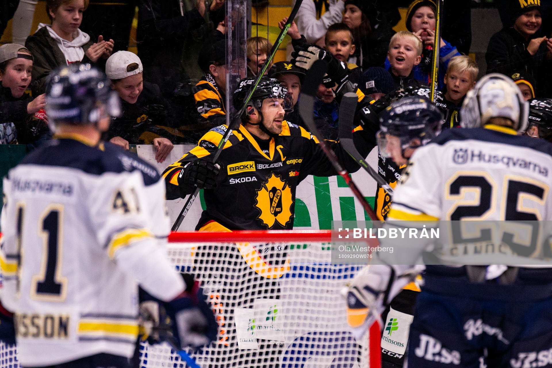 Skellefteås Jimmie Ericsson jublar