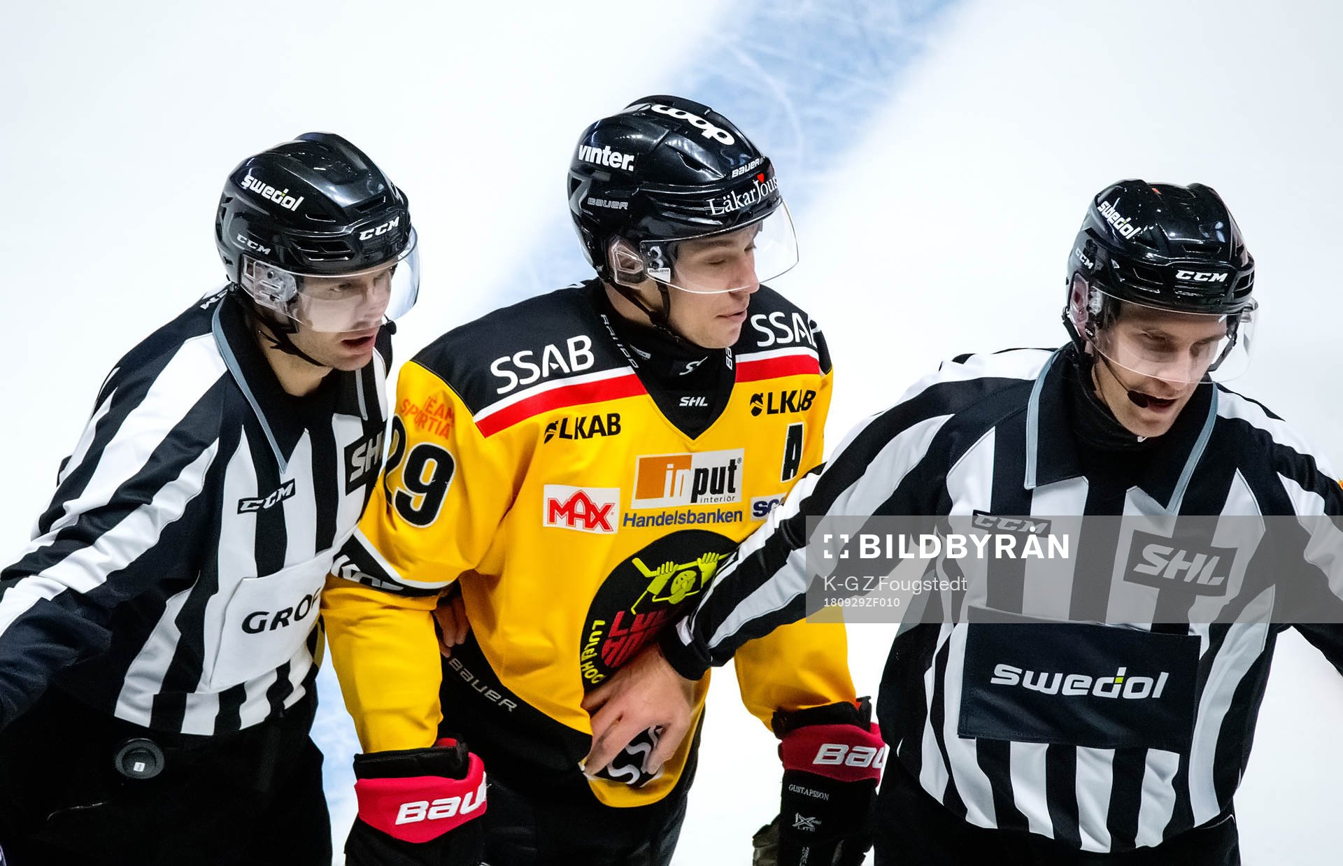Luleås Eric Gustafsson fick matchstraff
