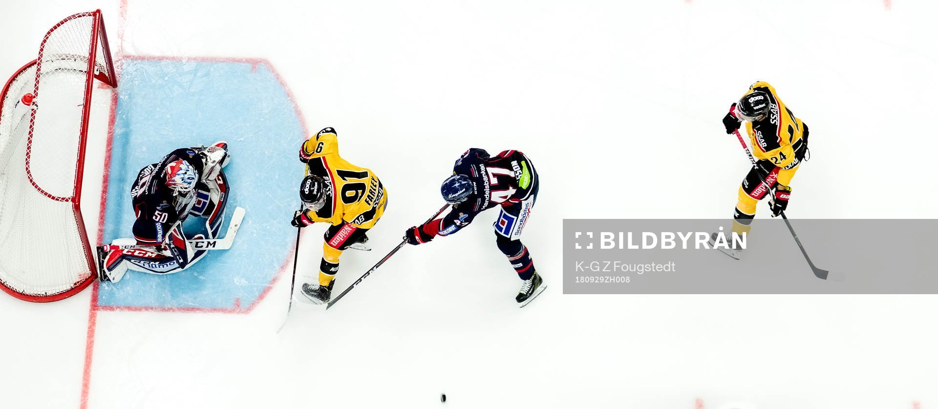 Linköping målvakt Jonas Gustavsson och Anton Karlsson