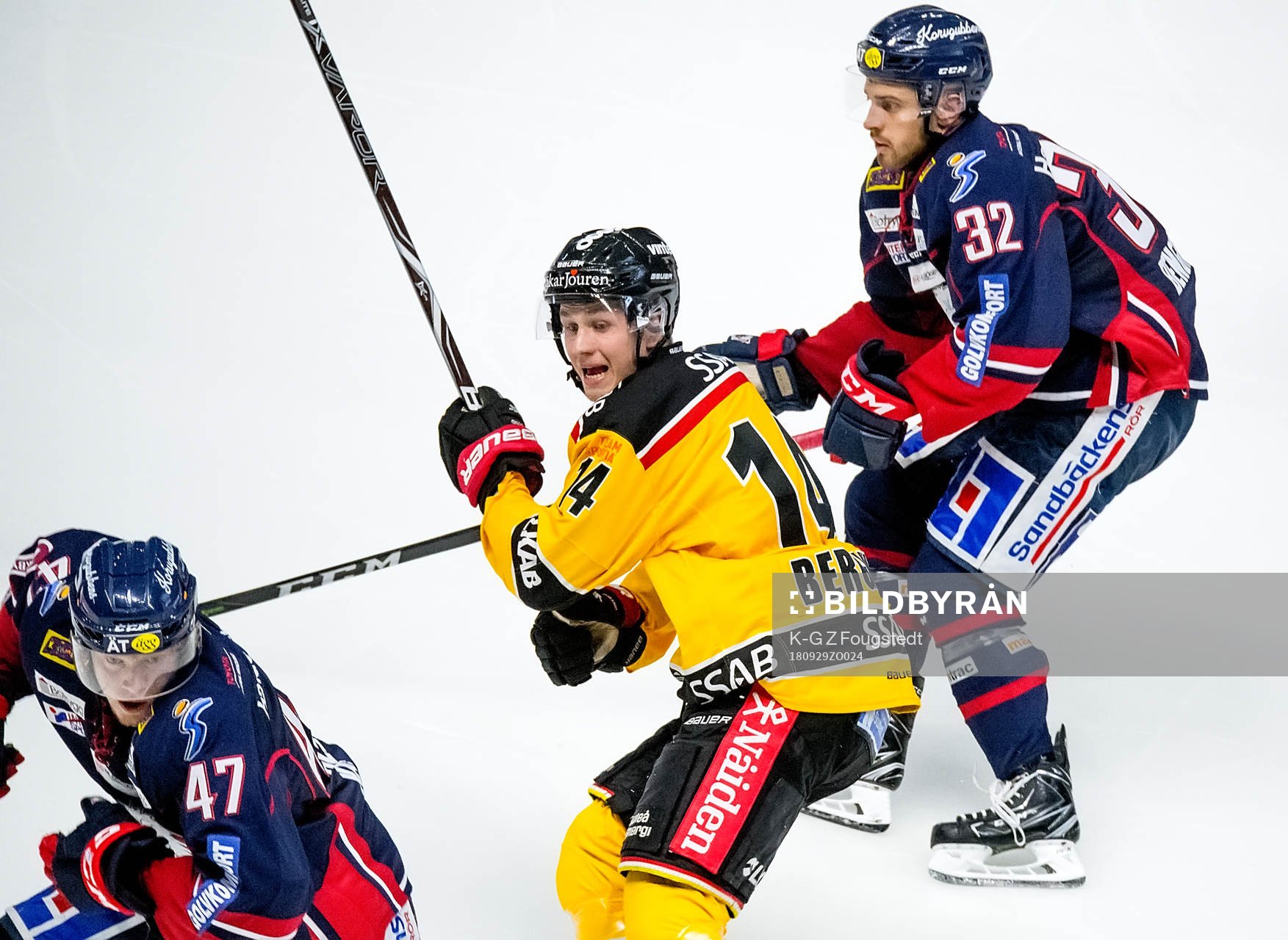 Luleås Jonas Berglund och Linköpings Anton Karlsson och