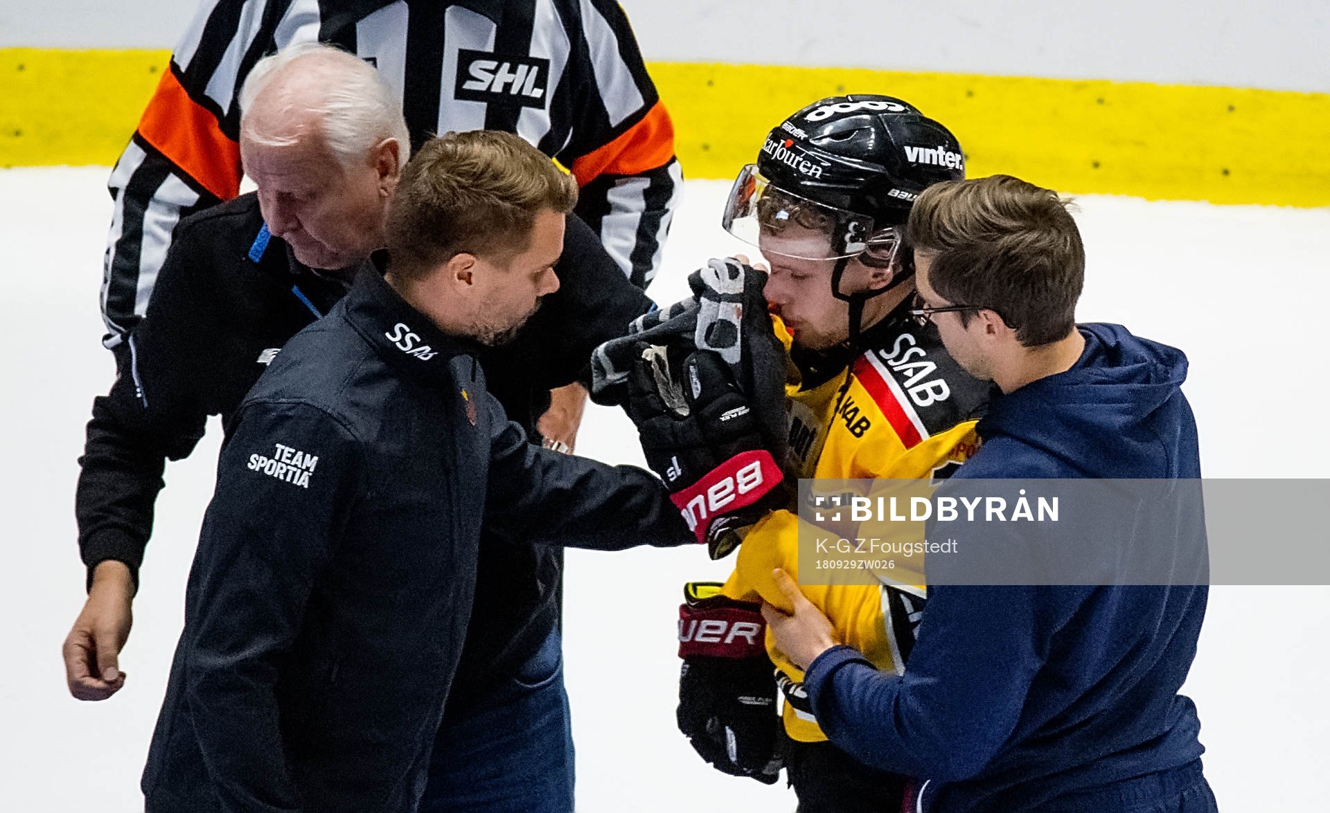 Luleås Einar Emanuelsson skadad