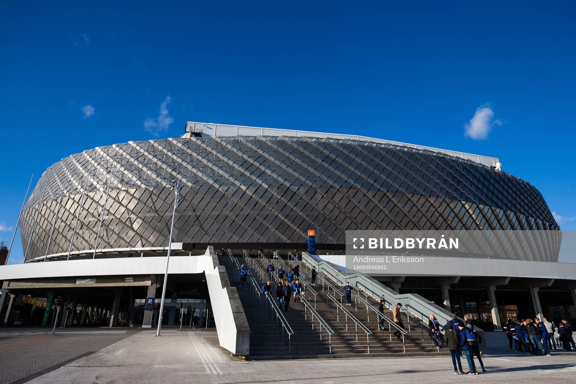Exteriör av Tele2 Arena