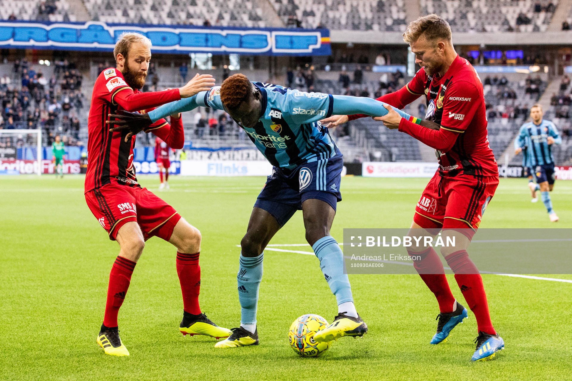 Östersunds Curtis Edwards och Dennis Widgren