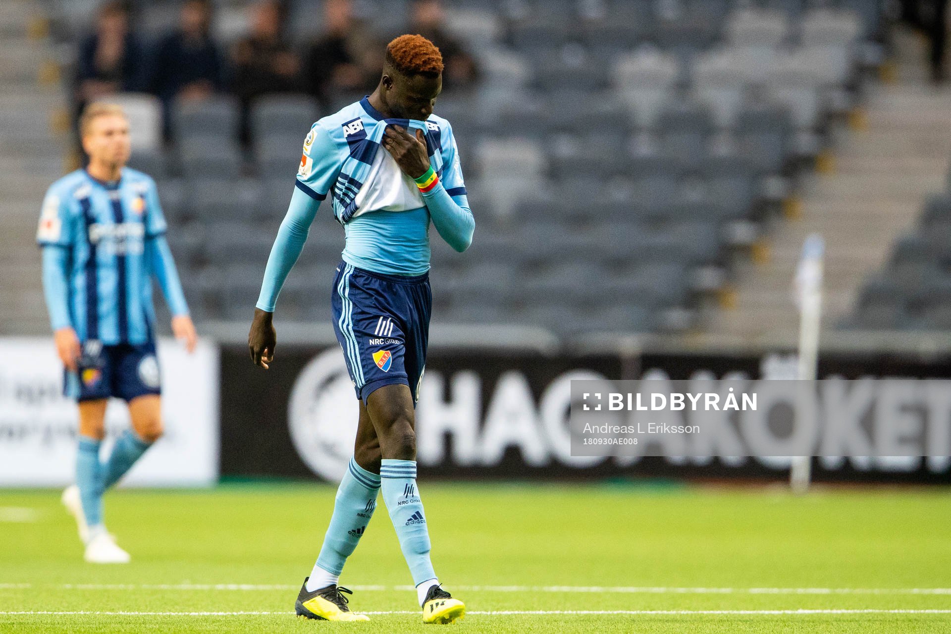 Djurgårdens Aliou Badji deppar