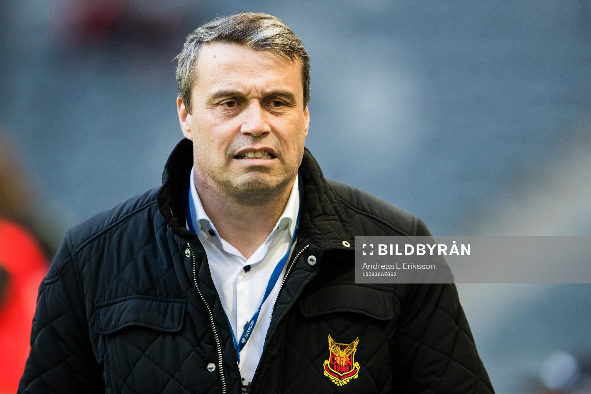 Östersunds ordförande Daniel Kindberg innan