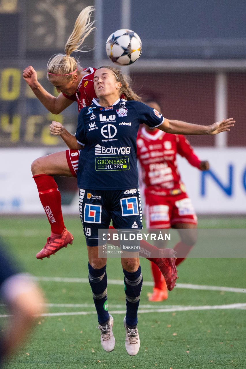 Linköpings Filippa Angeldal och Piteås Julia Karlenäs