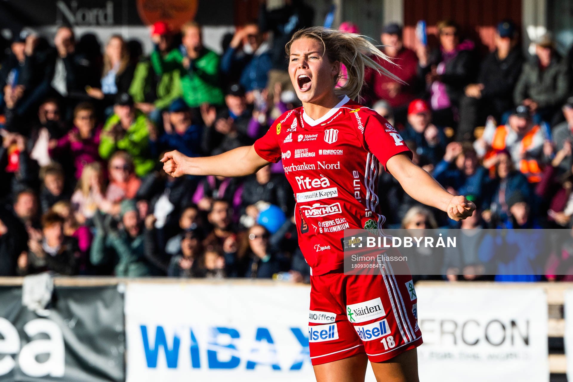 Piteås Nina Jakobsson jublar