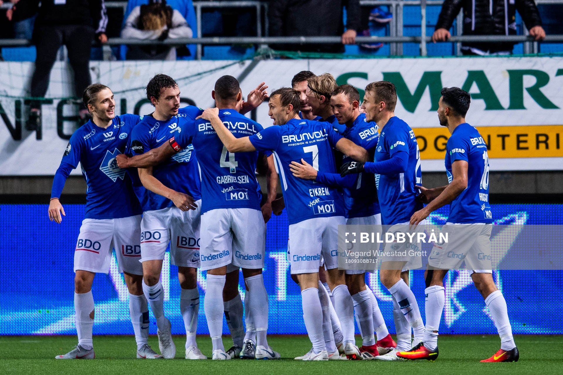 Players of Molde celebrates