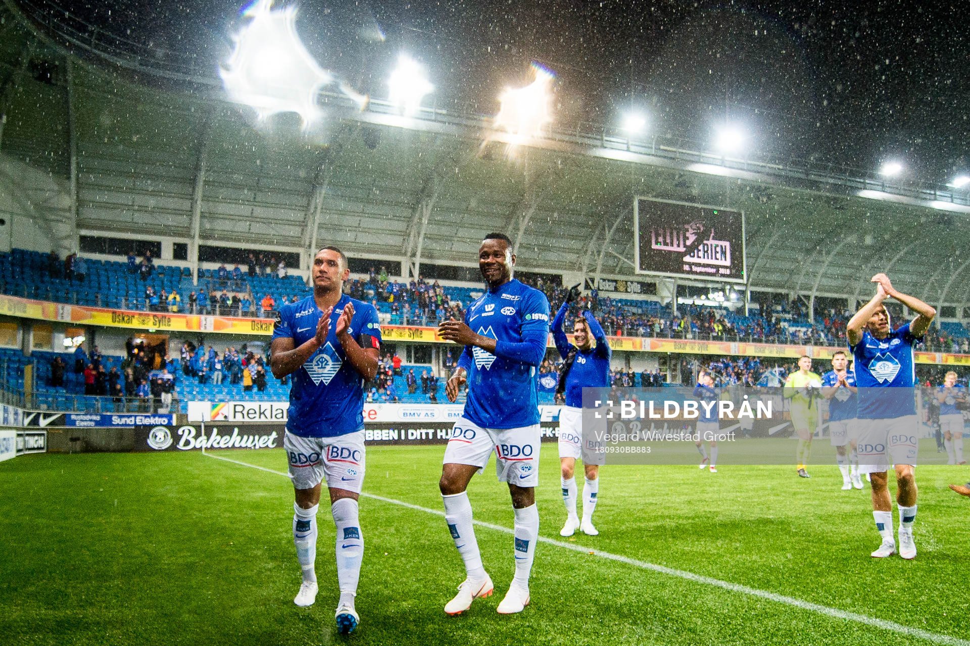 Ruben Gabrielsen and Leke Samson James of Molde