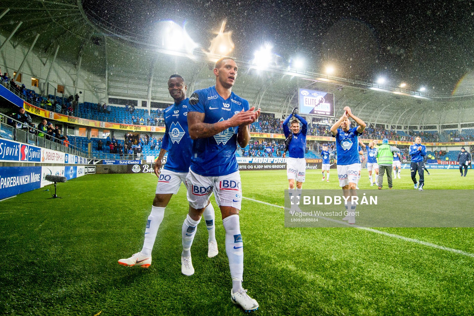 Leke Samson James and Ruben Gabrielsen of Molde