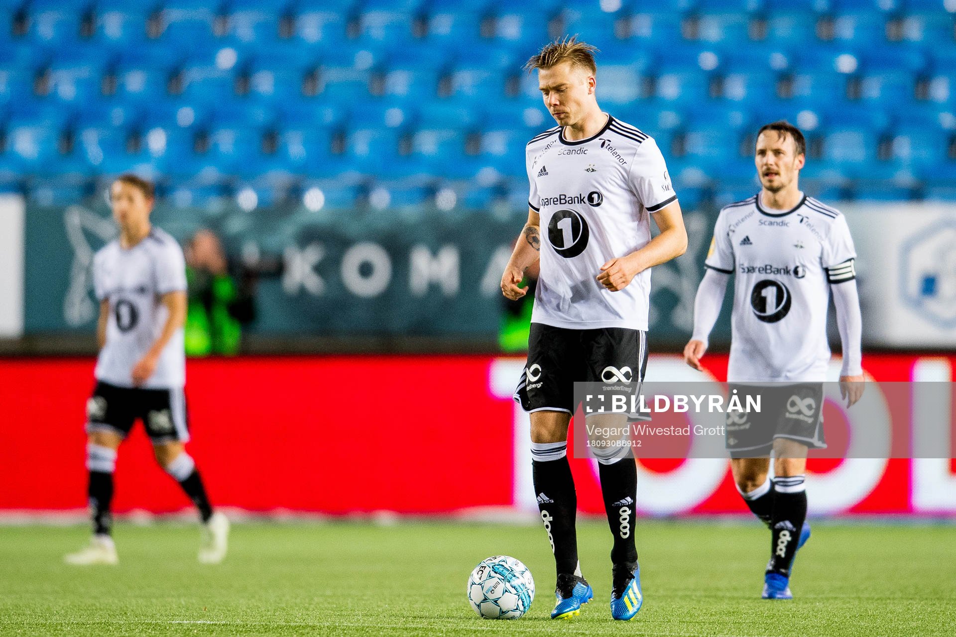 Alexander Søderlund of Rosenborg looks dejected