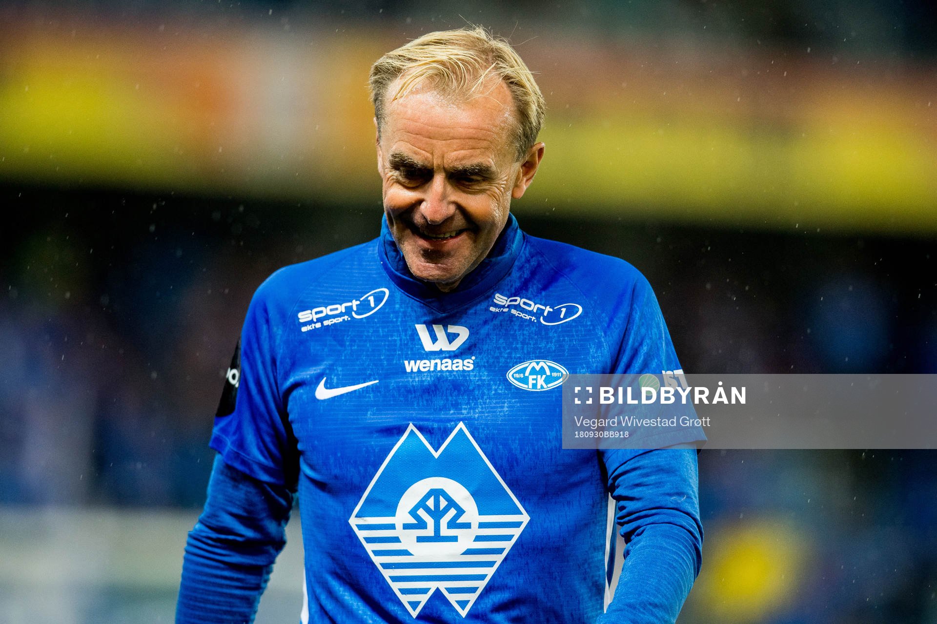 Arild Monsen, cross-country coach of Norway, at half time