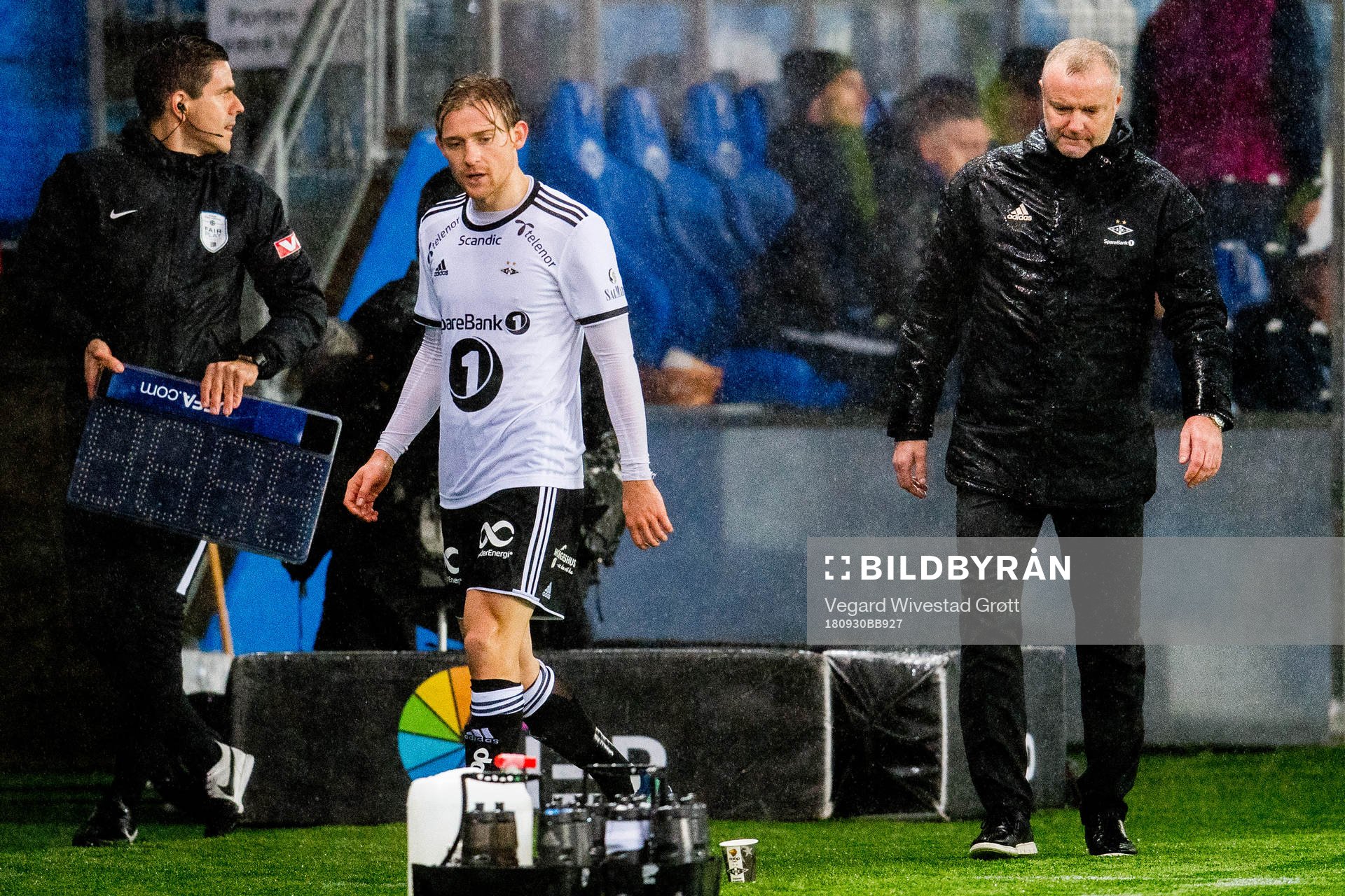 Yann-Erik de Lanlay of Rosenborg and Rini Coolen, head