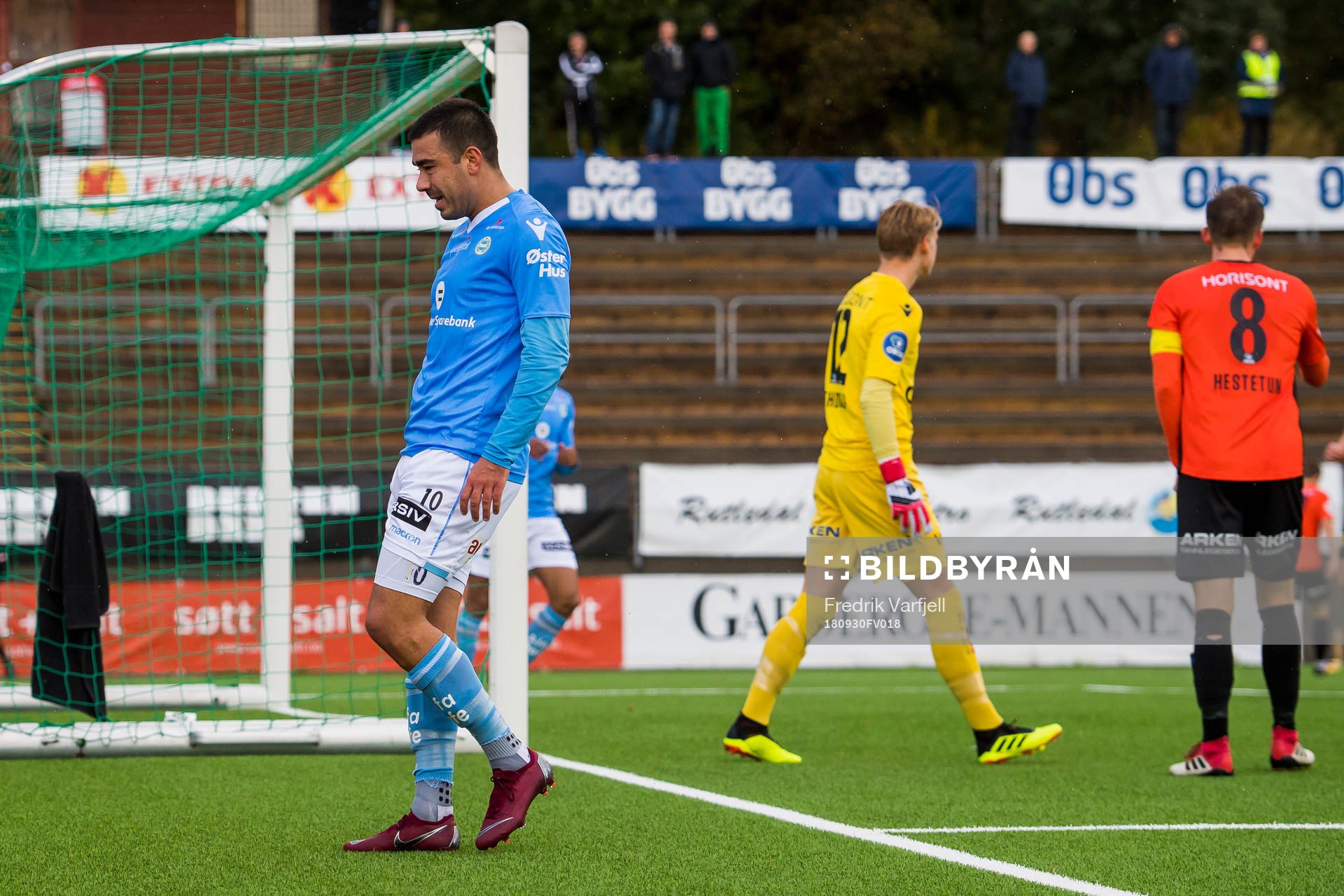 Sanel Kapidzic of Sandnes Ulf looks dejected