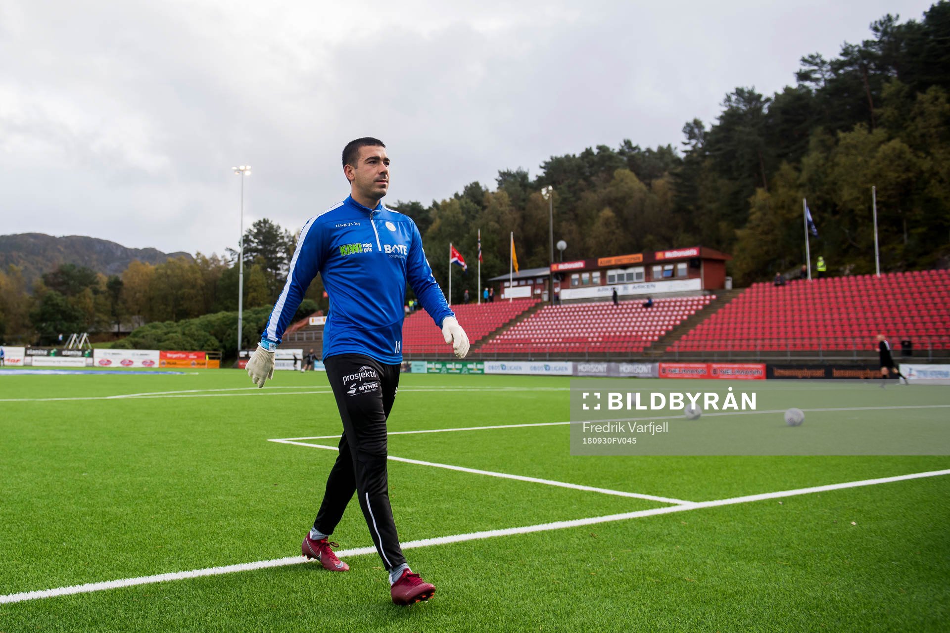 Sanel Kapidzic of Sandnes Ulfahead of the OBOS-ligaen match