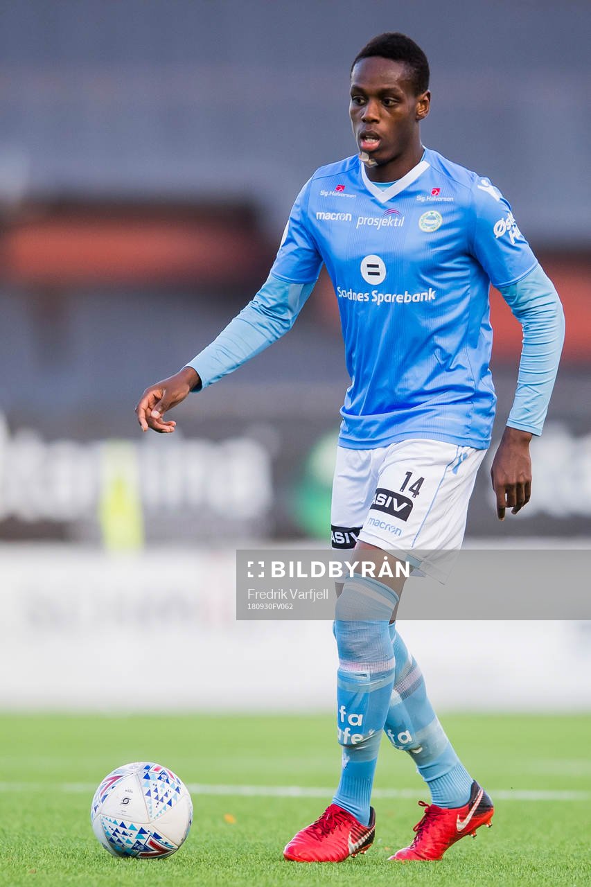 Akinsola Akinyemi of Sandnes Ulf