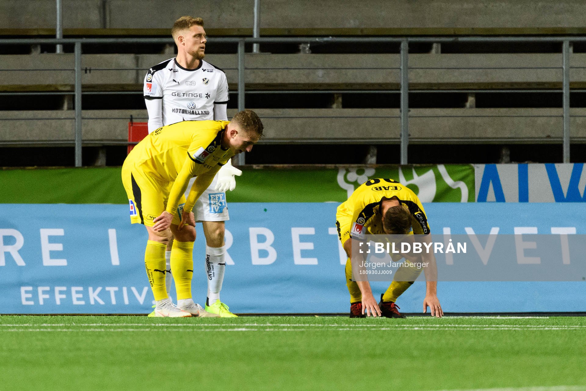 Halmstads Tryggvi Hrafn Haraldsson, målvakt Malkolm