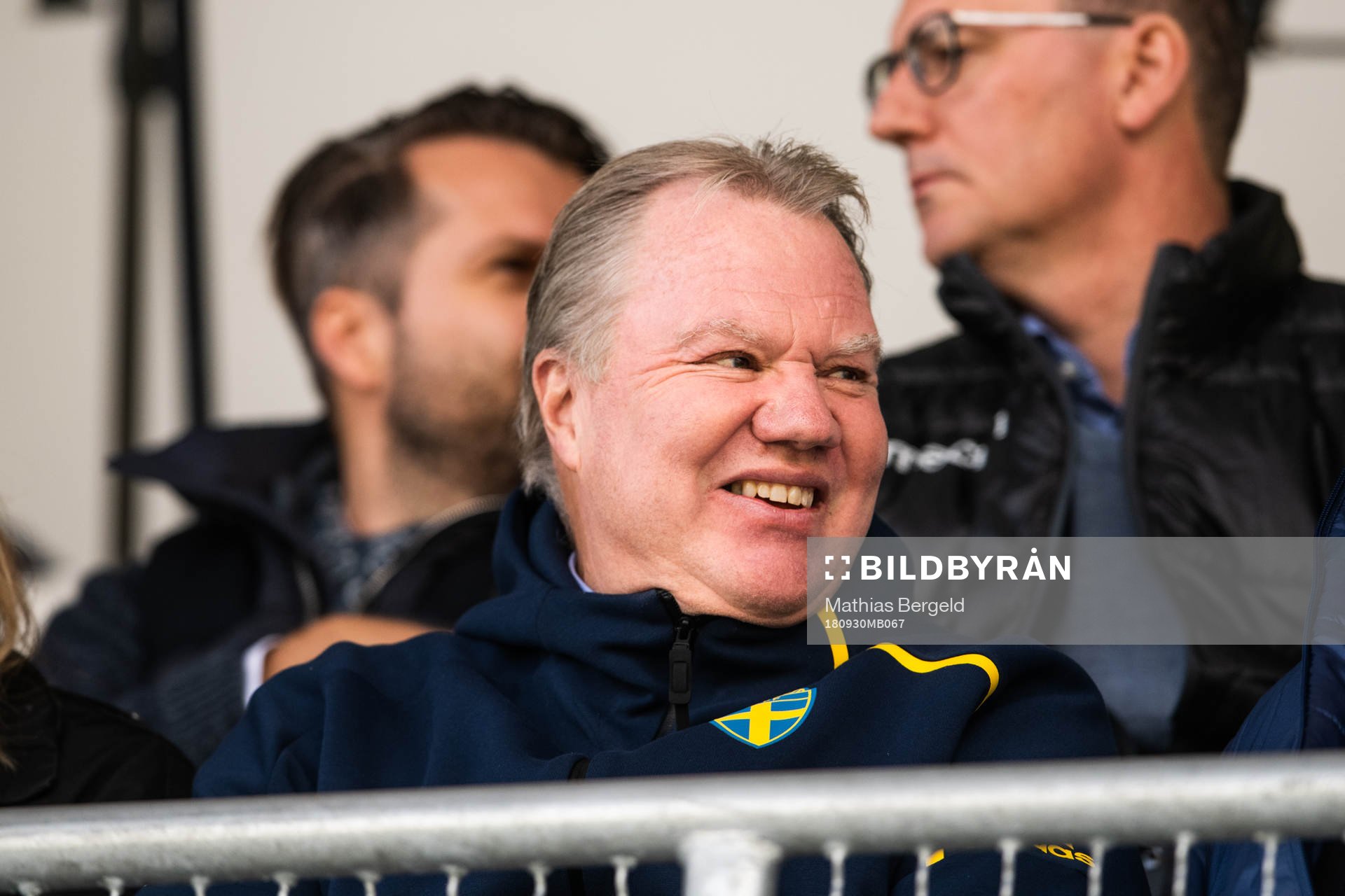 Svenska fotbollsförbundets ordförande på läktaren