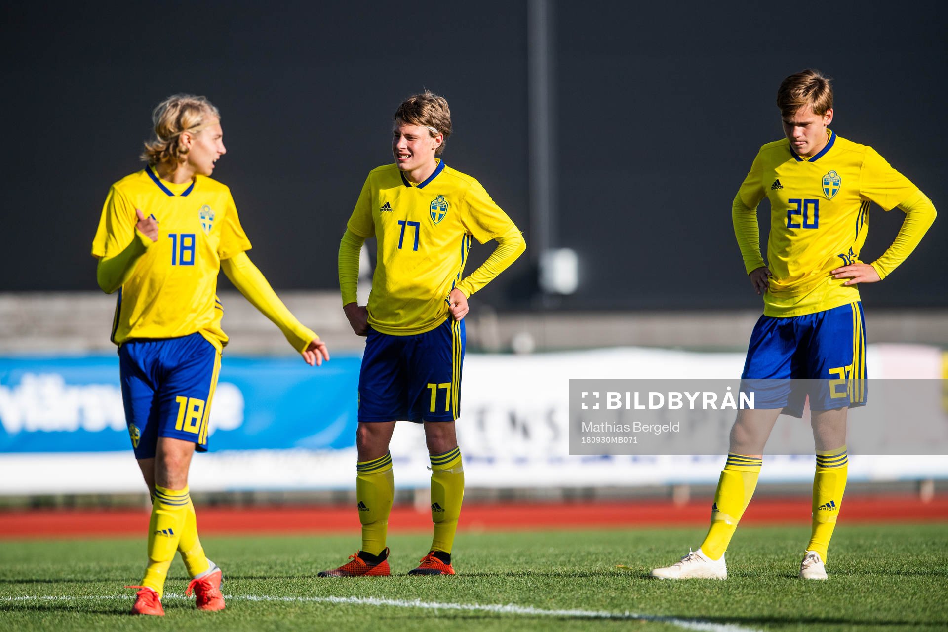 Sveriges Sebastian Nanasi, Jesper Carström och Oscar