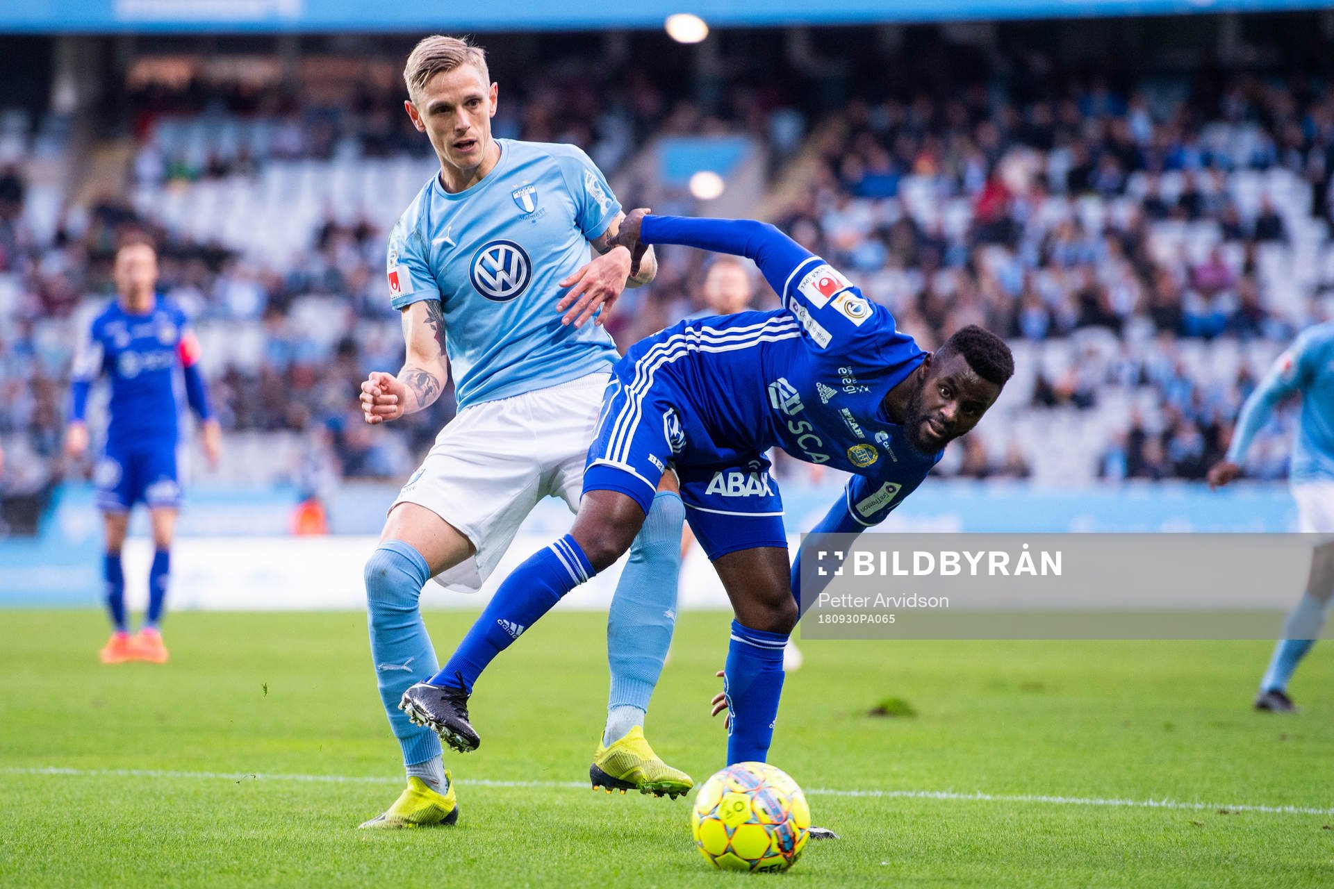 Malmö FFs Sören Rieks och Sundsvalls Maic Sema