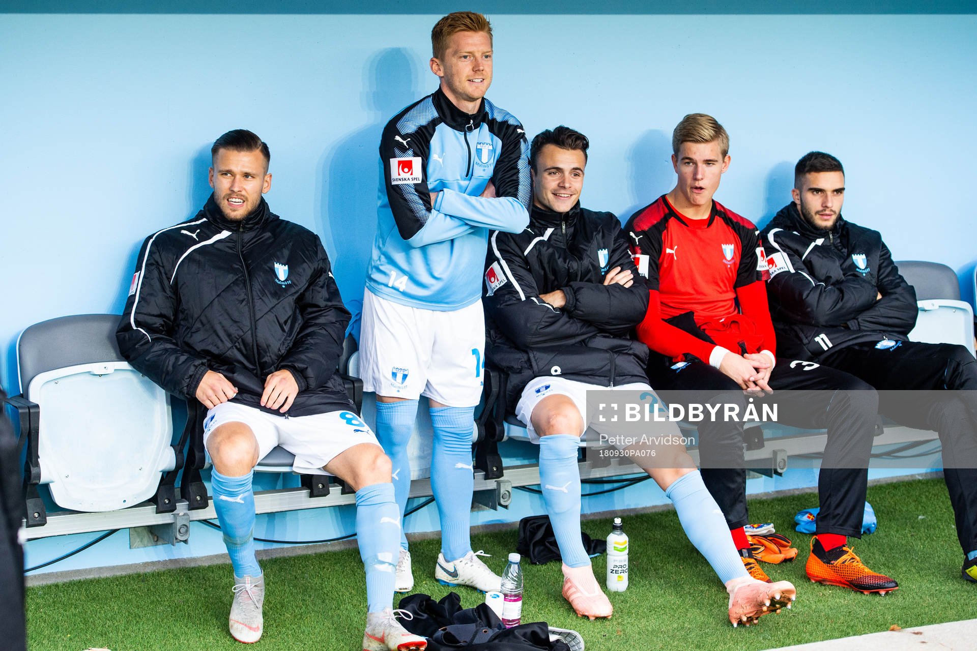 Malmö FFs Arnór Ingvi Traustason, Anders Christiansen och