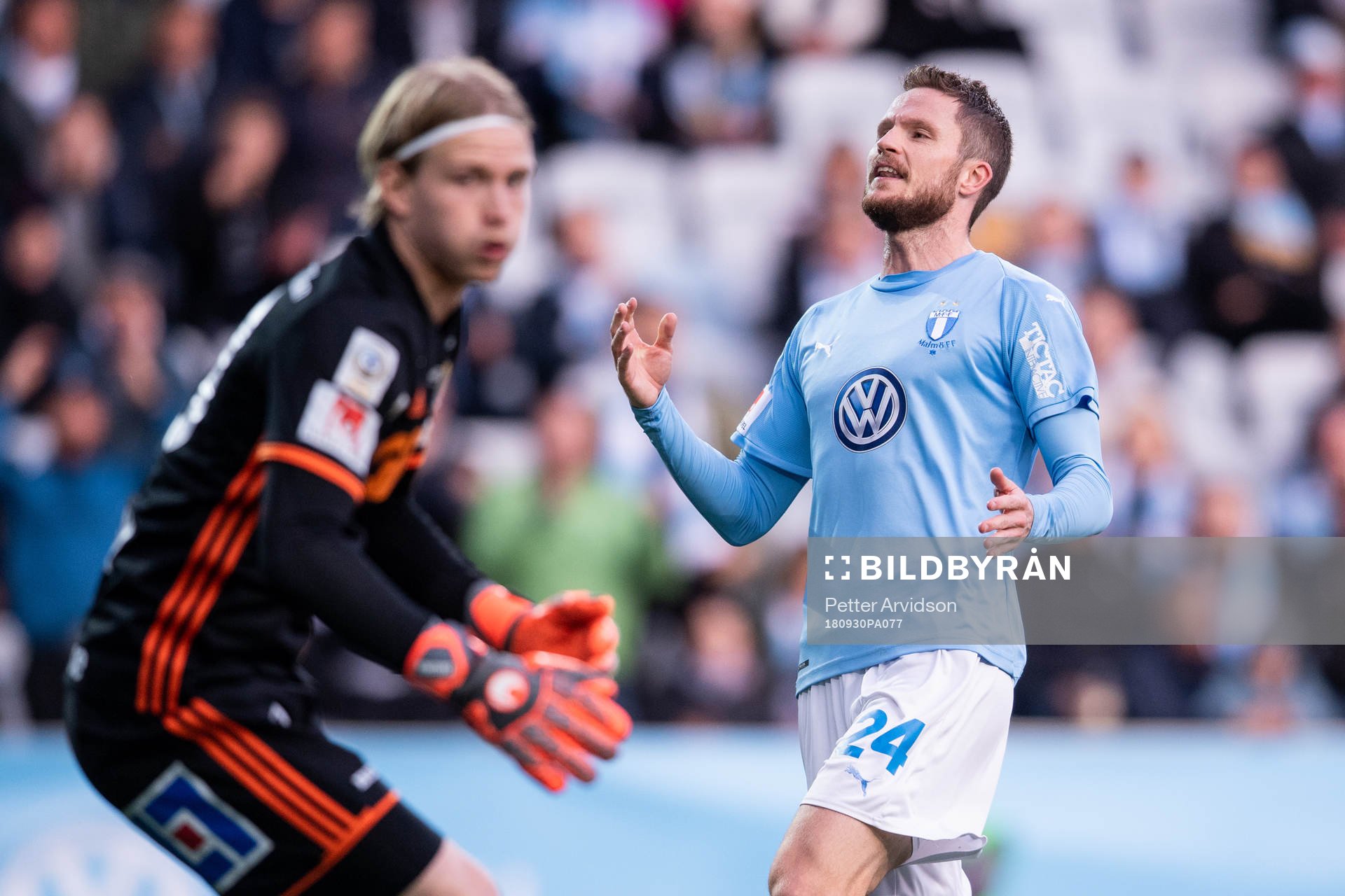 Malmö FFs Lasse Nielsen deppar