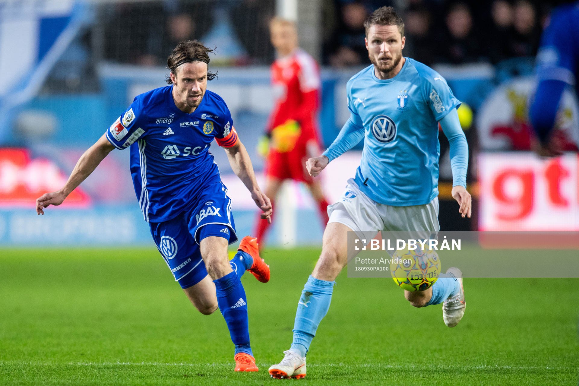 Sundsvalls Linus Hallenius och Malmö FFs Lasse Nielsen
