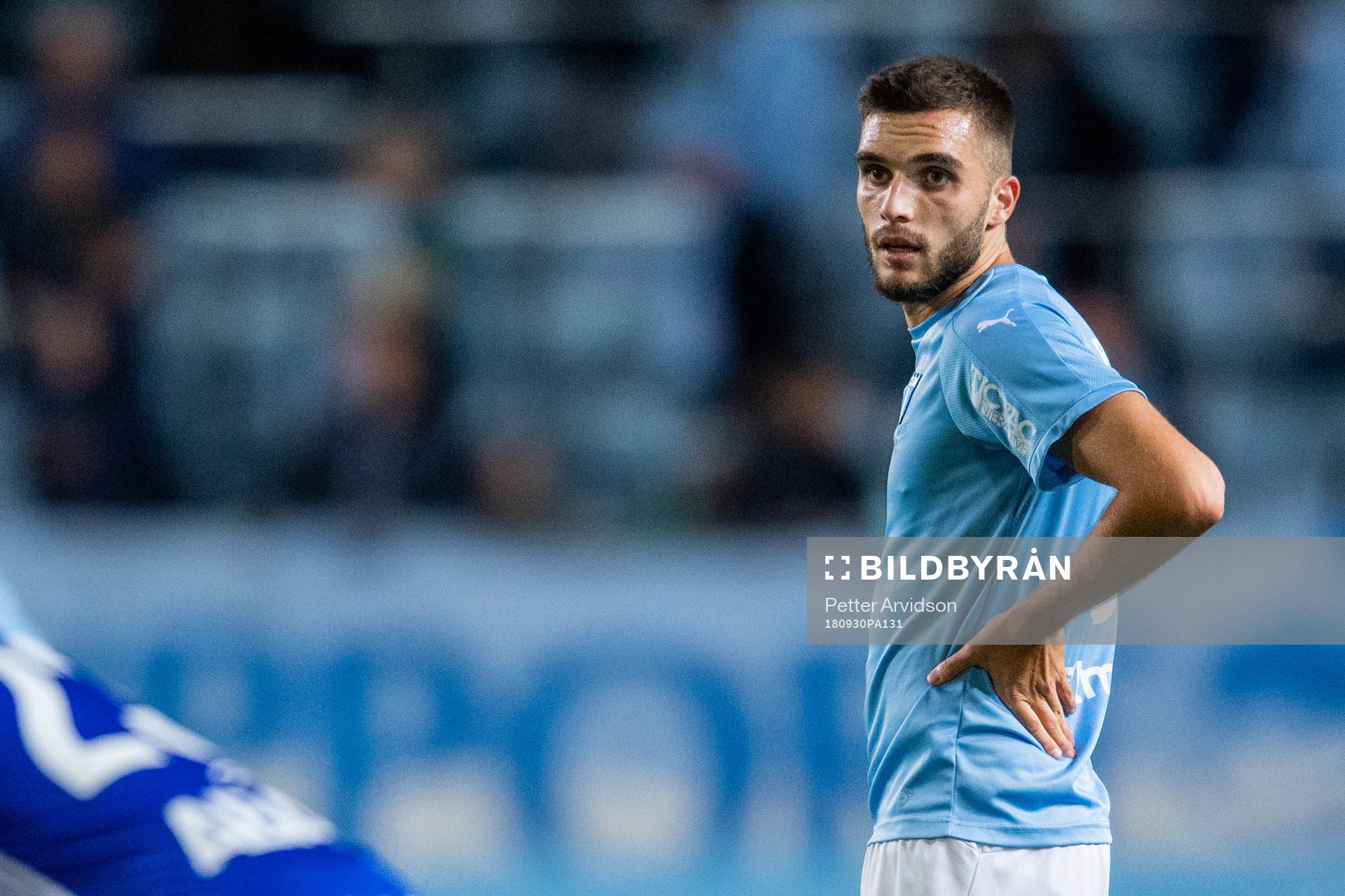 Malmö FFs Egzon Binaku deppar