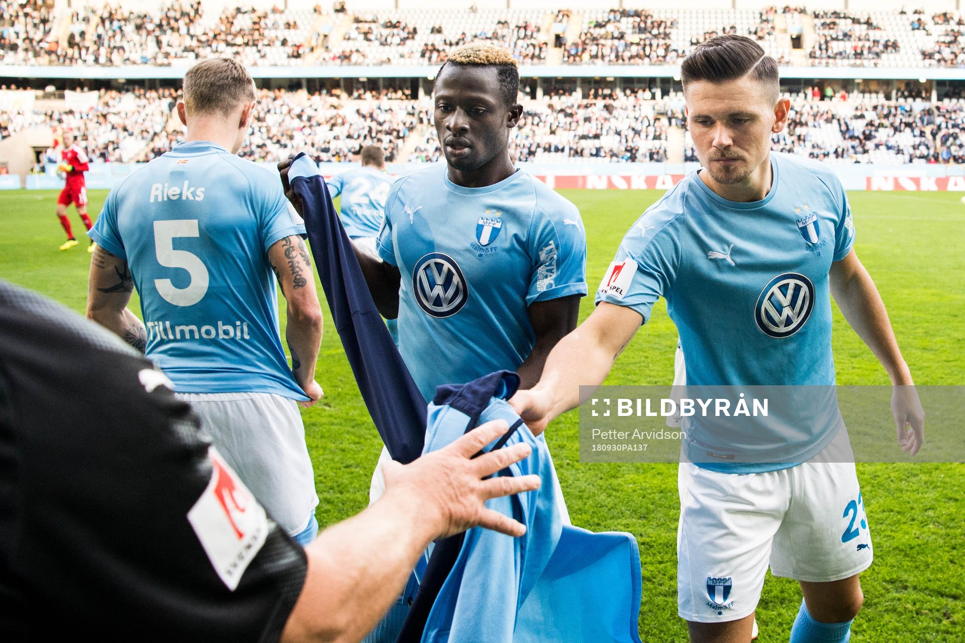 Malmö FFs Bonke Innocent och Marcus Antonsson